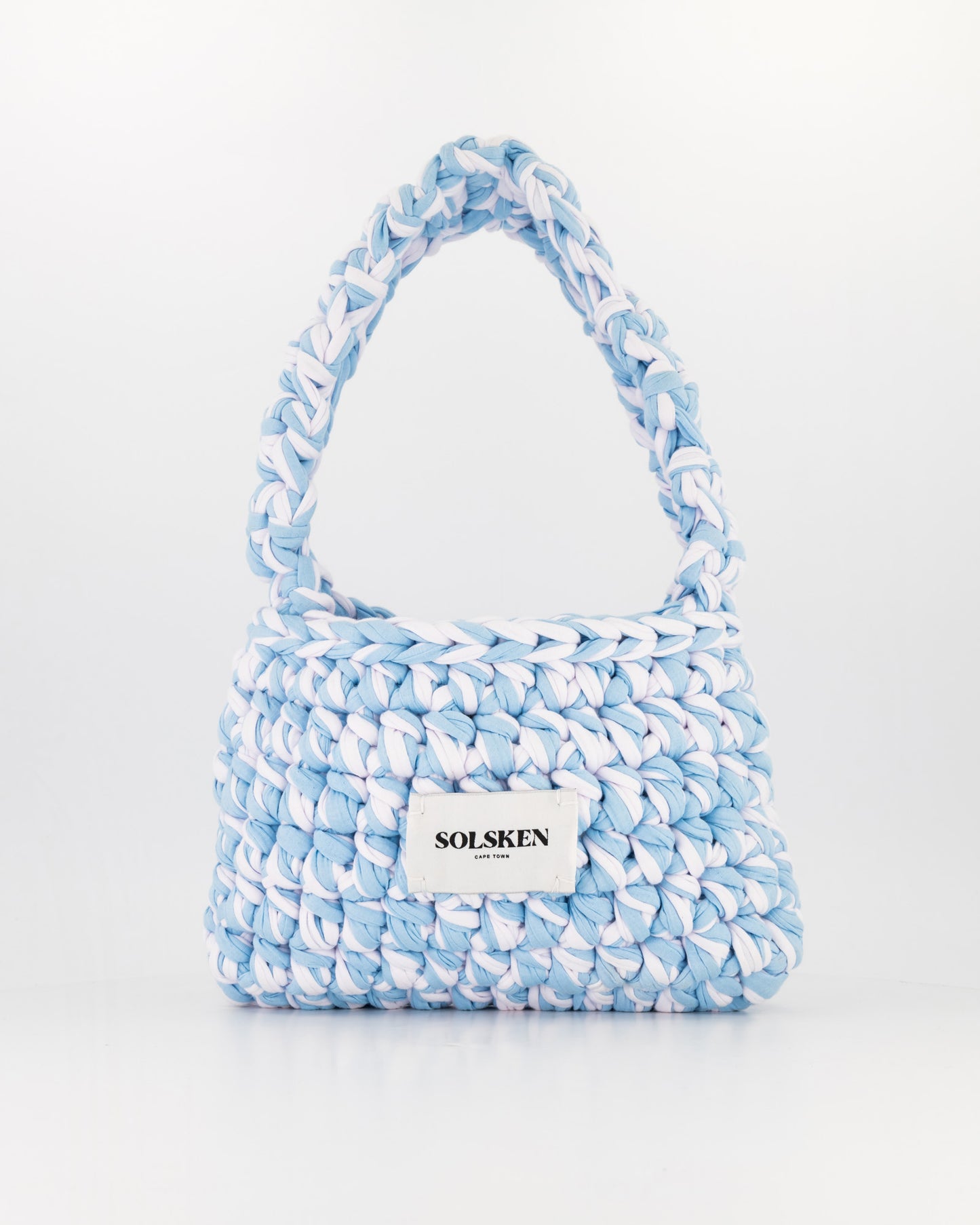 Abba Bag Baby Blue & White