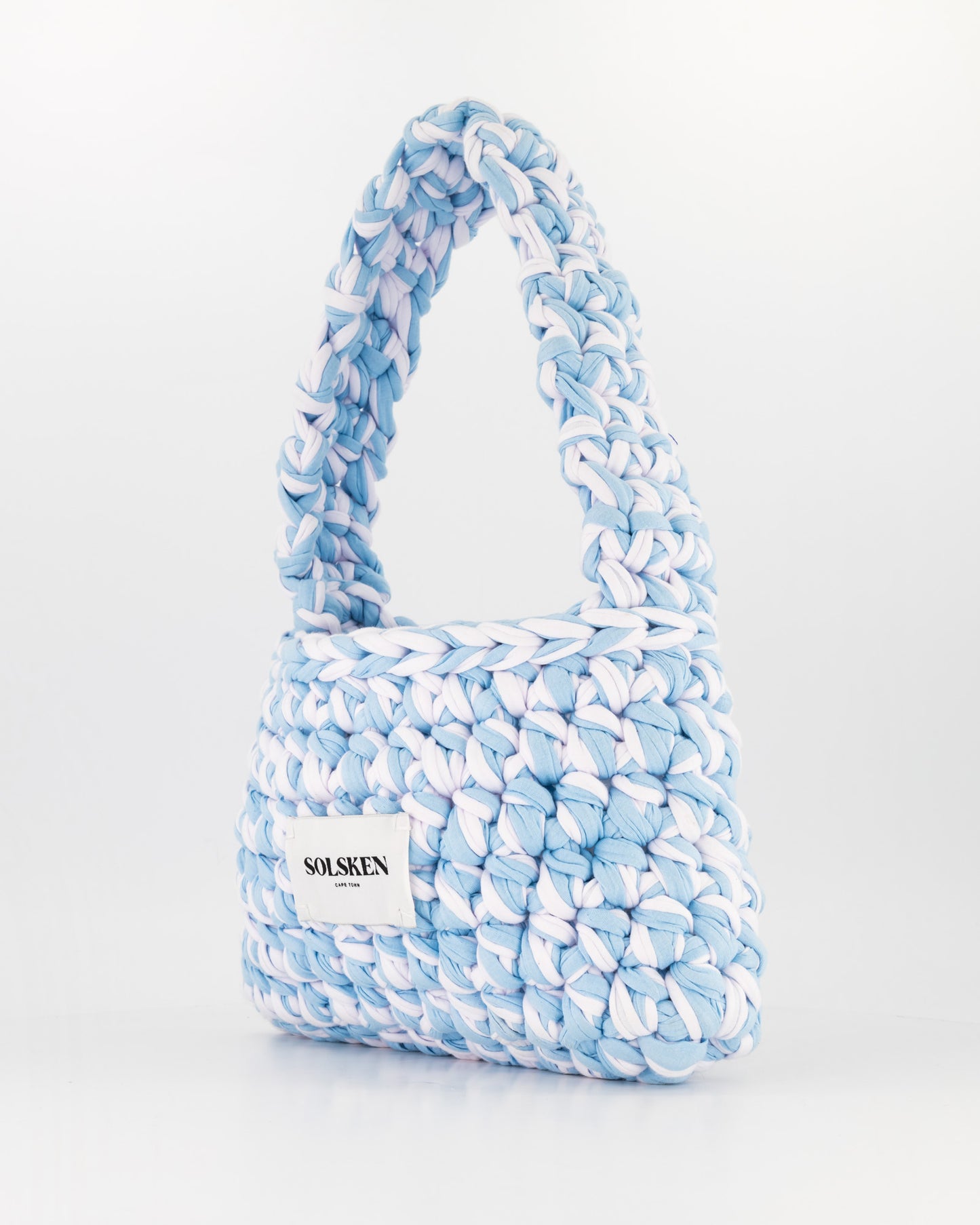 Abba Bag Baby Blue & White