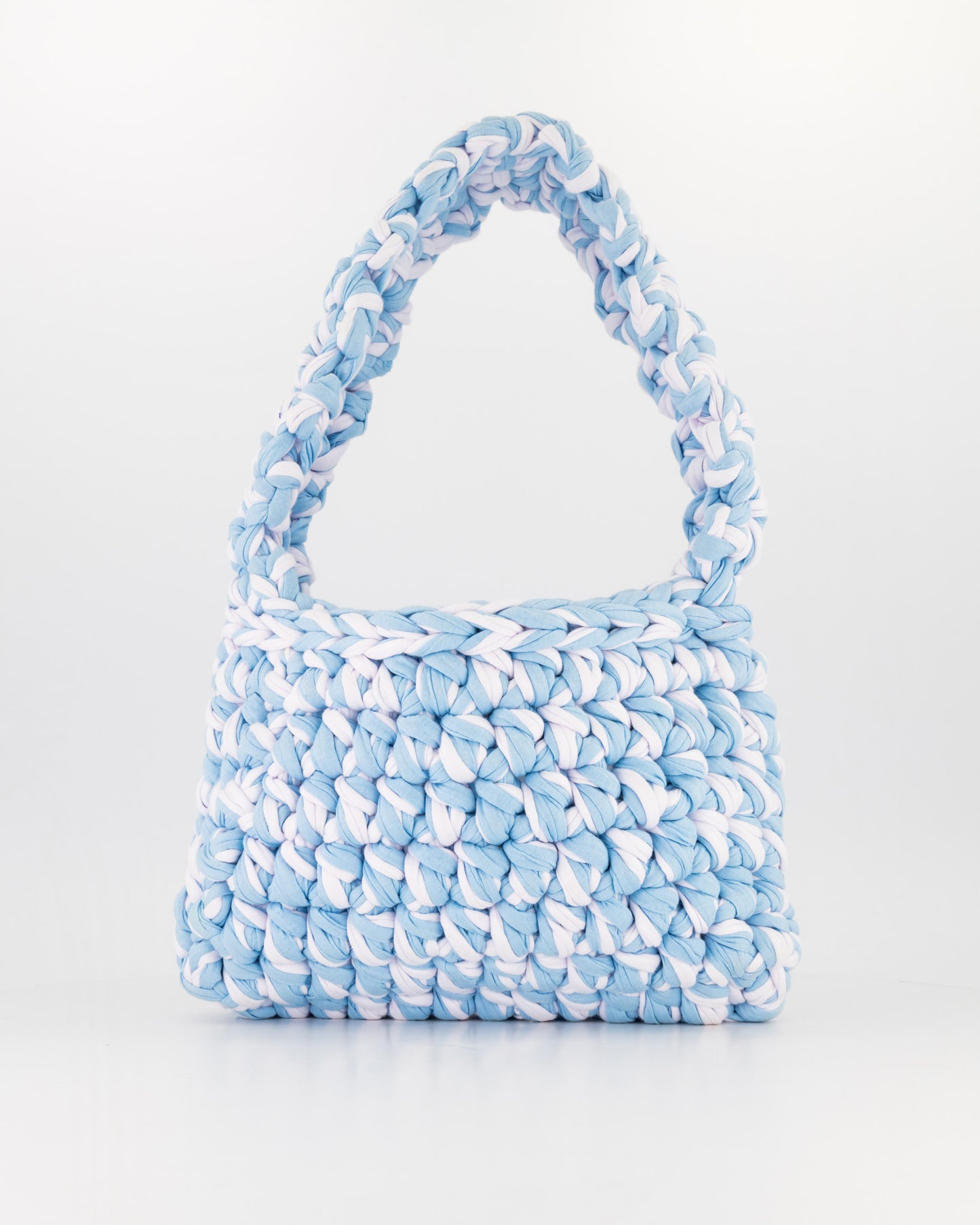 Abba Bag Baby Blue & White